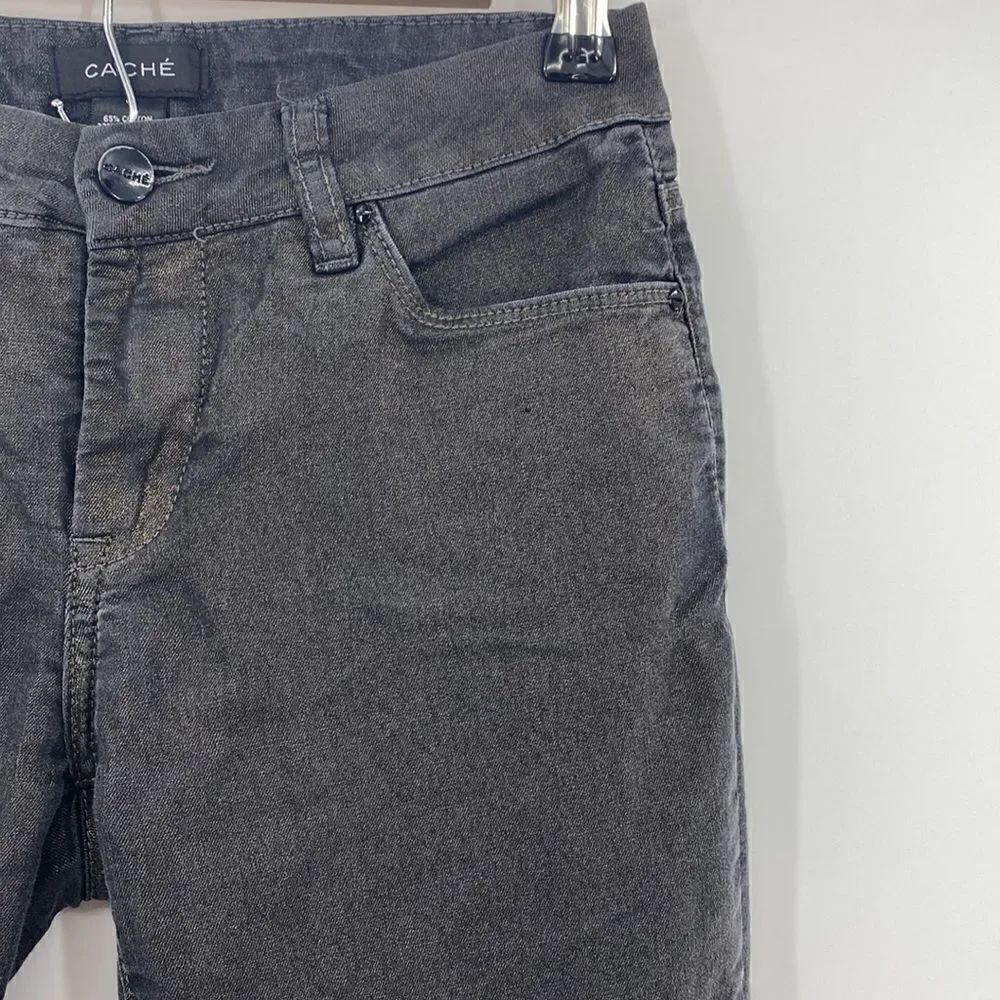 Cache Black Shimmer Pants size 0 - Picture 3 of 6